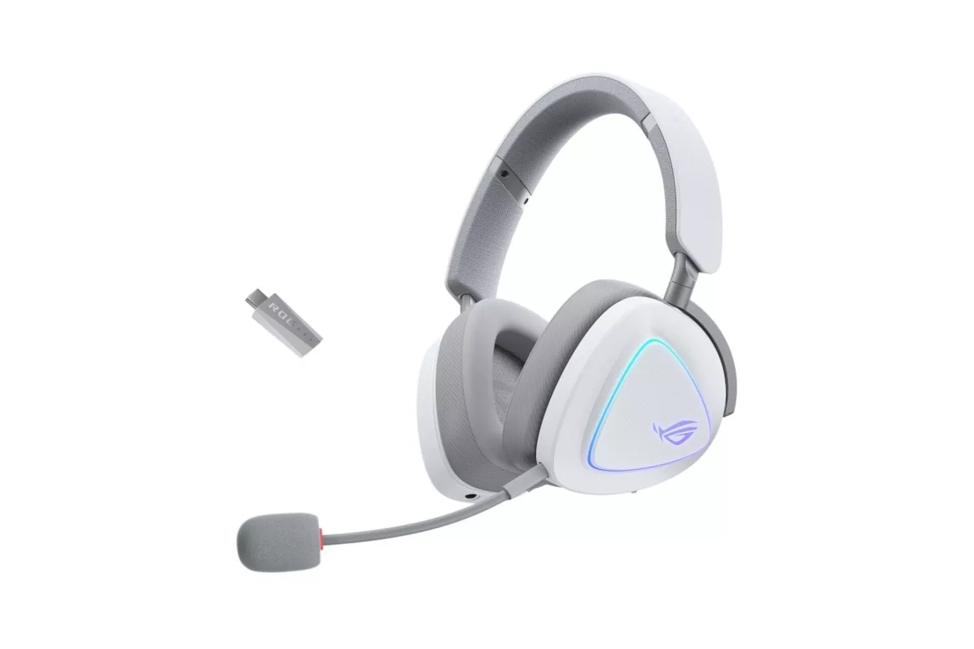Auricular Gaming ASUS ROG Delta II Inalámbrico/Alámbrico Bluetooth 140h RGB 318g Blanco