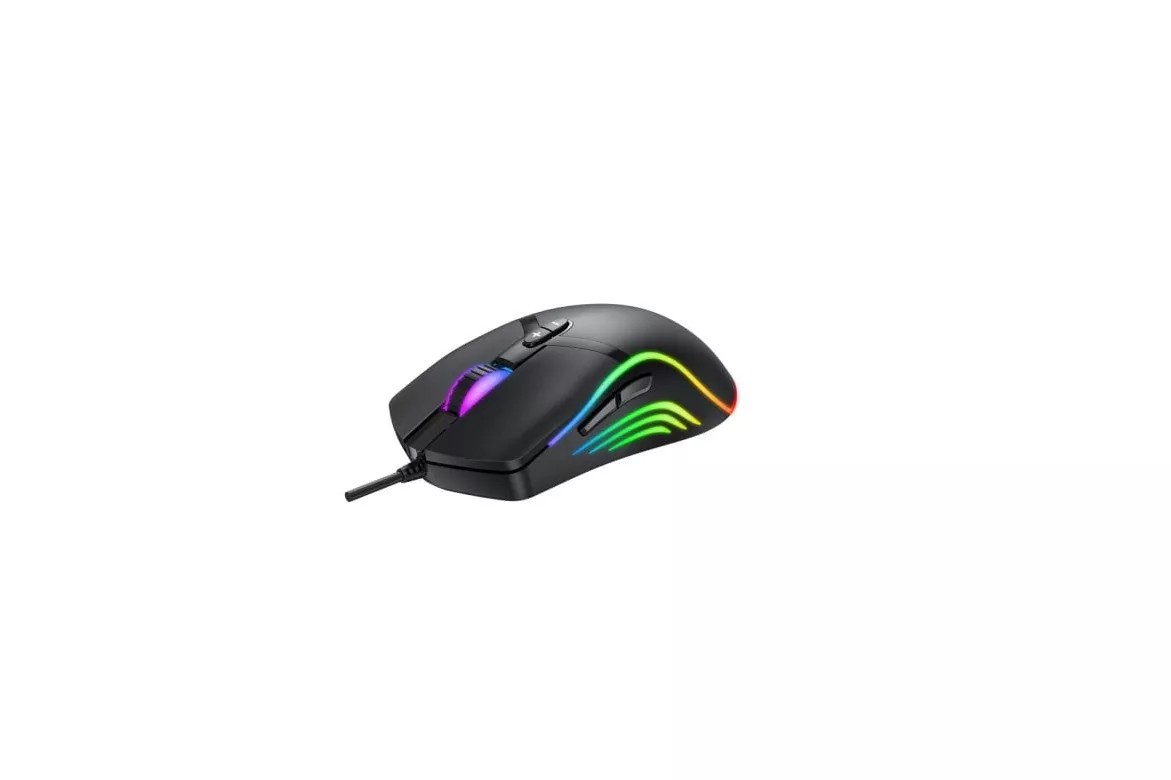 Ratón Denver GMO-402 Gaming USB 6400 DPI Negro RGB 7 Botones