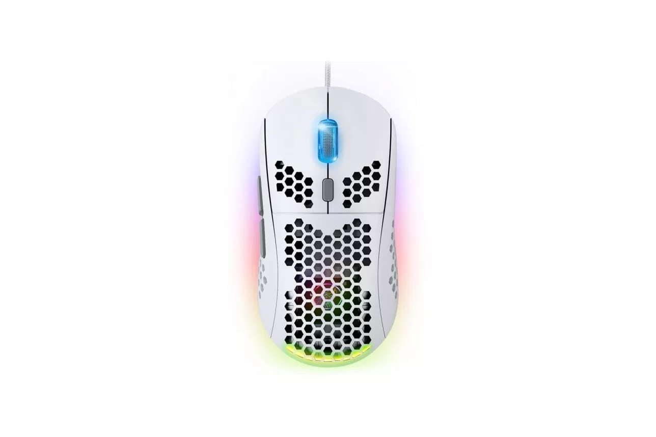 Ratón Spirit of Gamer PRO-M4 ARTIC USB 12800 DPI Blanco Iluminación 6 Botones