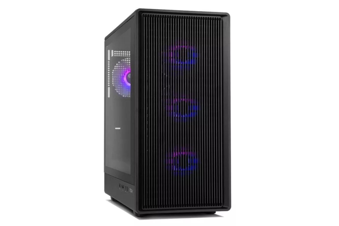 Torre Nox Infinity IOTA Semitorre Mesh ARGB Negro 4x120 mm Vidrio Templado ATX