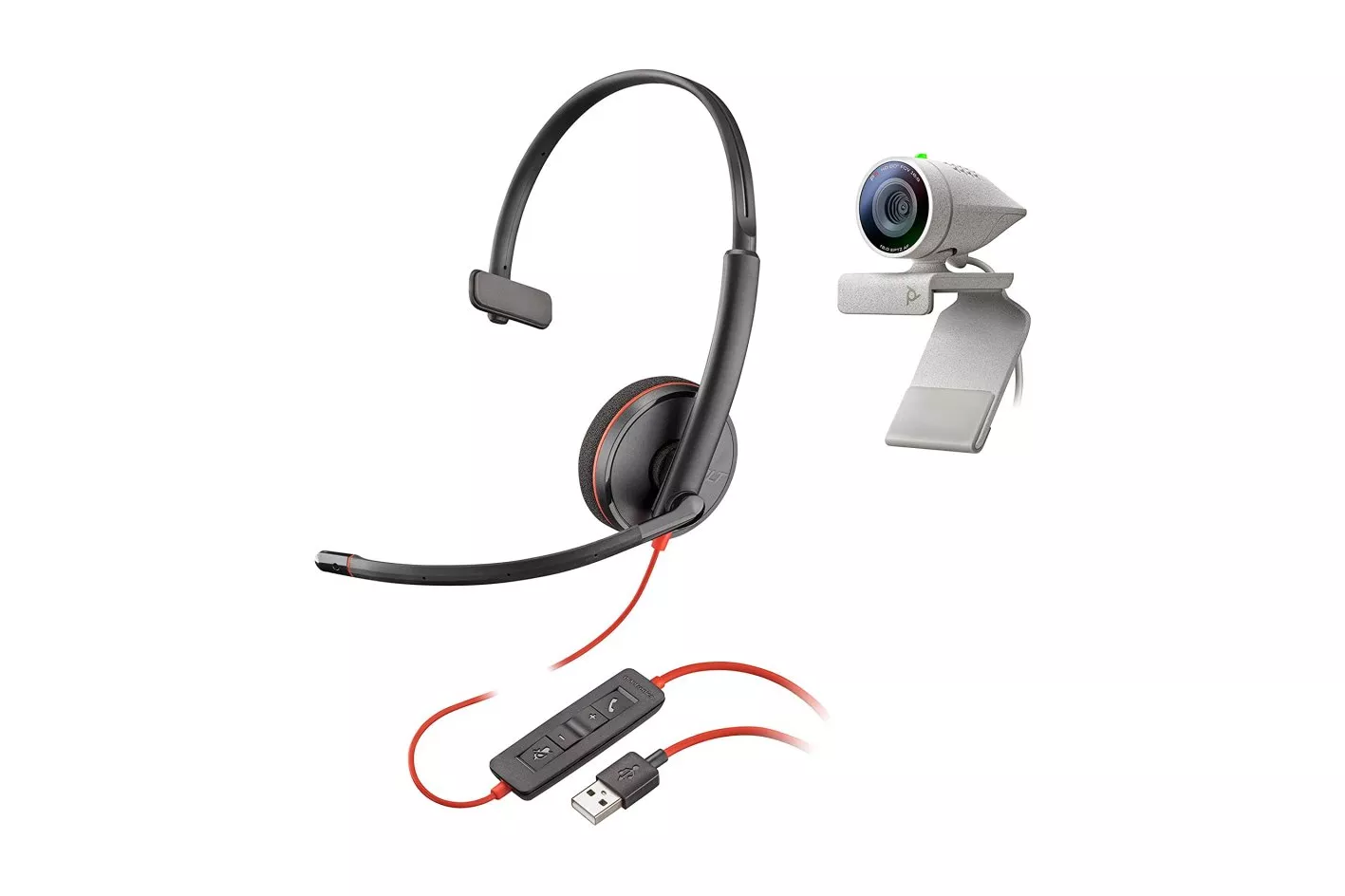 Plantronics Kit Poly Studio P5 Auricular Blackwire 3210 + Webcam Studio P5 1080P