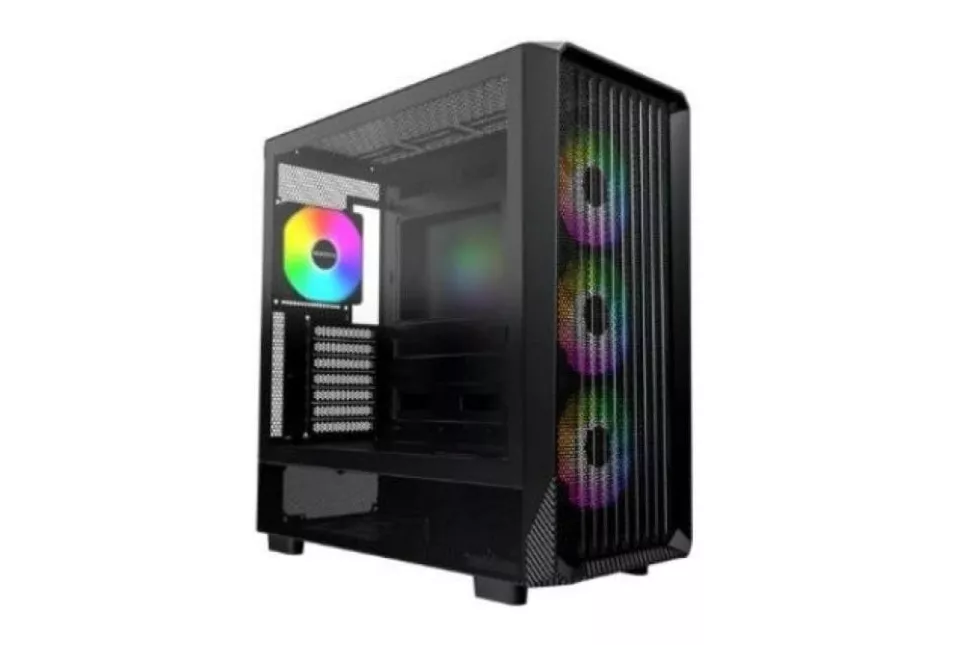 Torre Gaming Montech X5 Black ARGB ATX 3x140mm Ventiladores Vidrio Templado