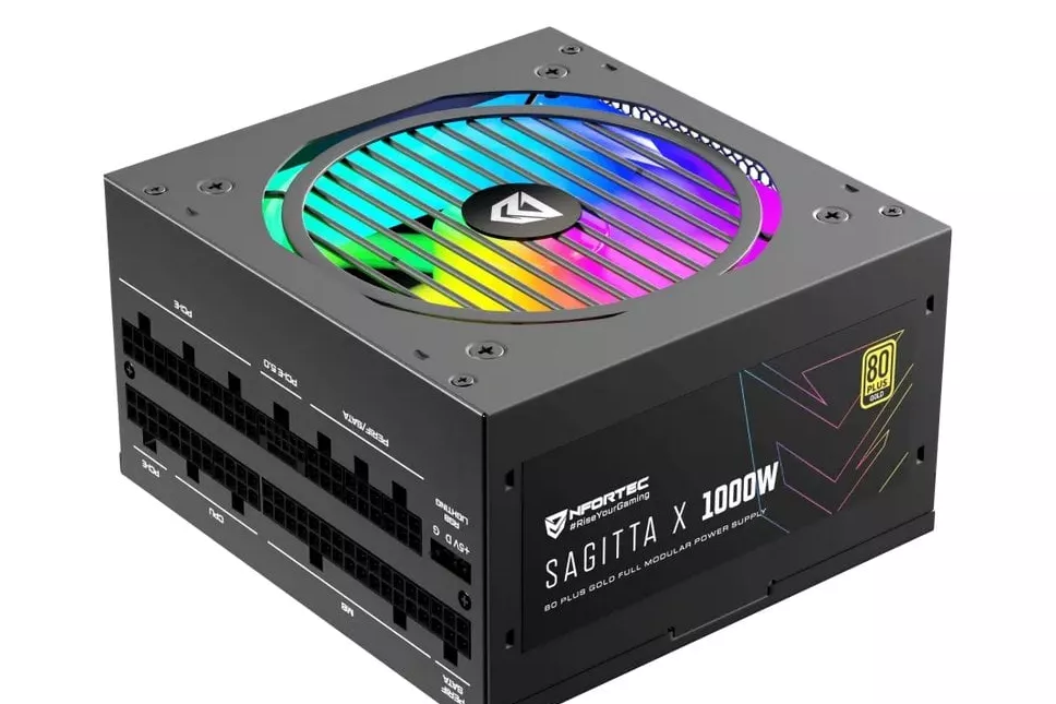 Nfortec Sagitta X 1000W PCIE 5.0 80 Plus Gold Full Modular A-RGB