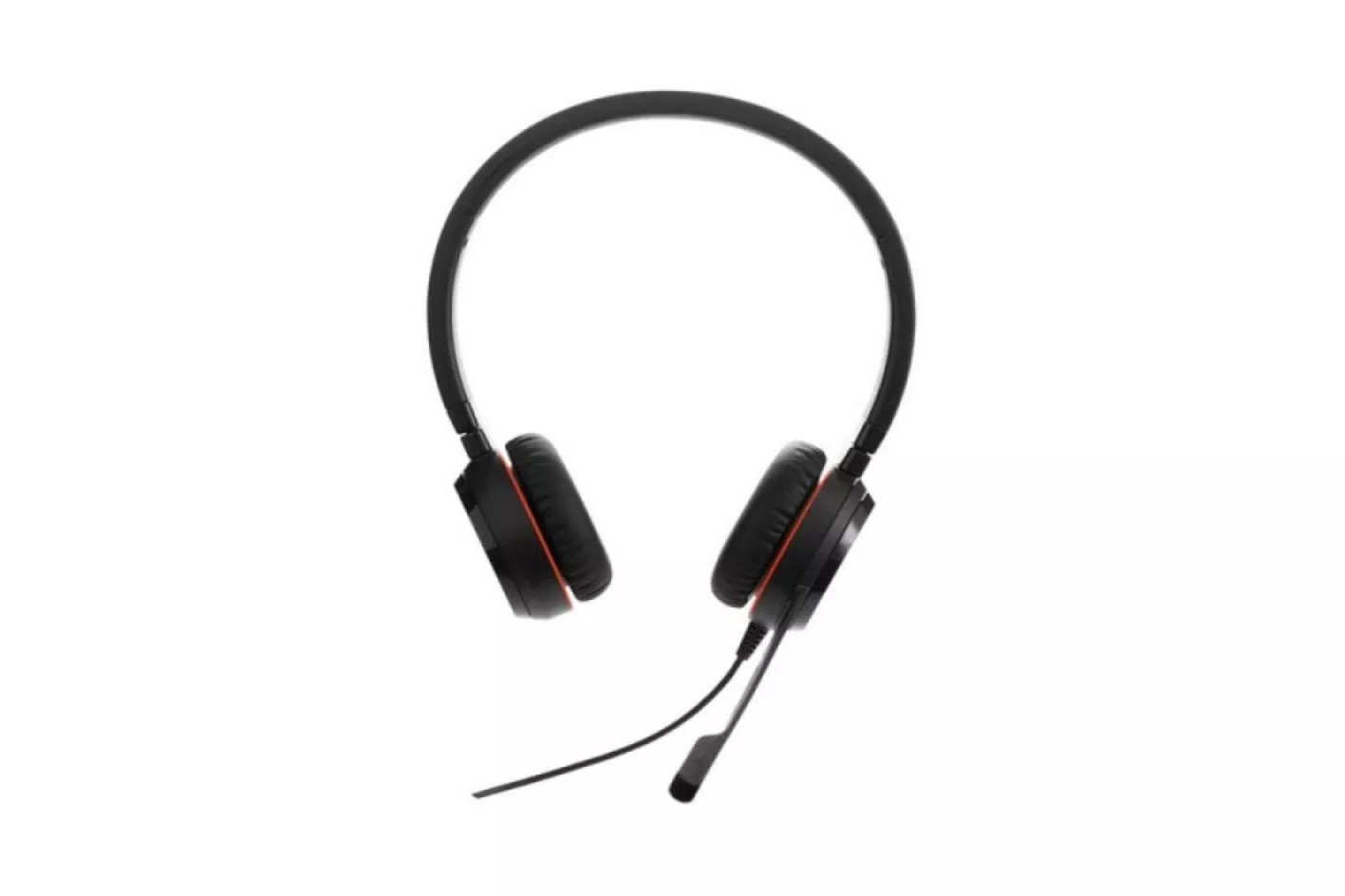 Auriculares Jabra Evolve 20 SE con cable USB-A/USB-C para oficina, micrófono y cancelación de ruido pasiva, negros