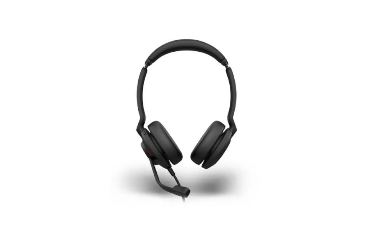 Auriculares Jabra Evolve2 30 SE con cable USB-C/A UC Stereo para uso profesional, color negro