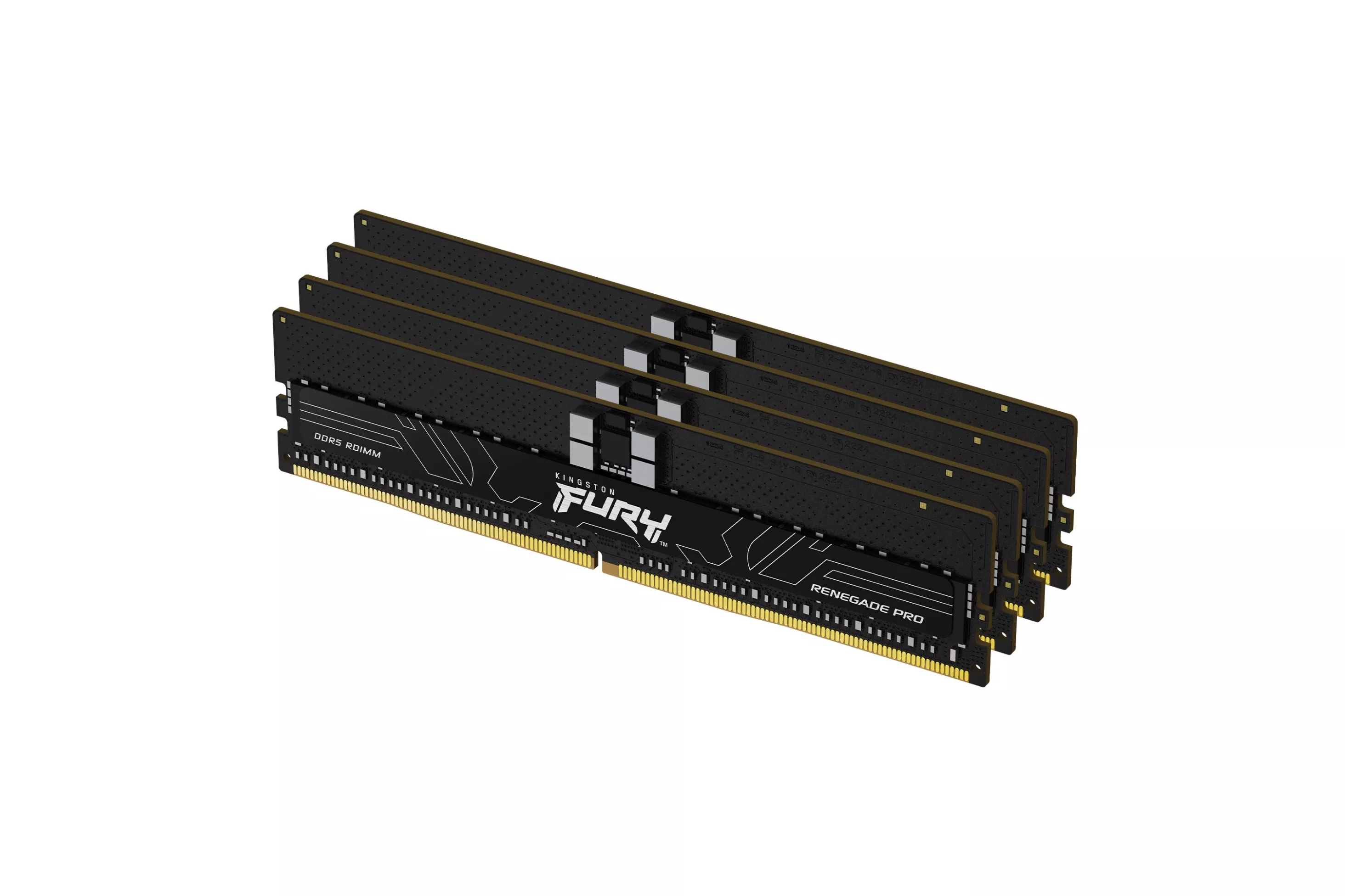 Memoria RAM Kingston FURY Renegade Pro 64GB 4x16GB DDR5 4800MHz CL36 ECC Registered Intel XMP AMD EXPO Negro