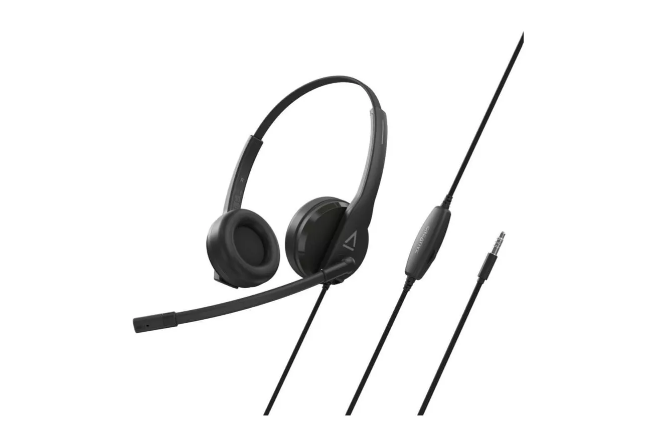 Auriculares Creative Labs HS-230 con cable USB y jack 3,5 mm Cancelación de Ruido Llamadas Música Negros