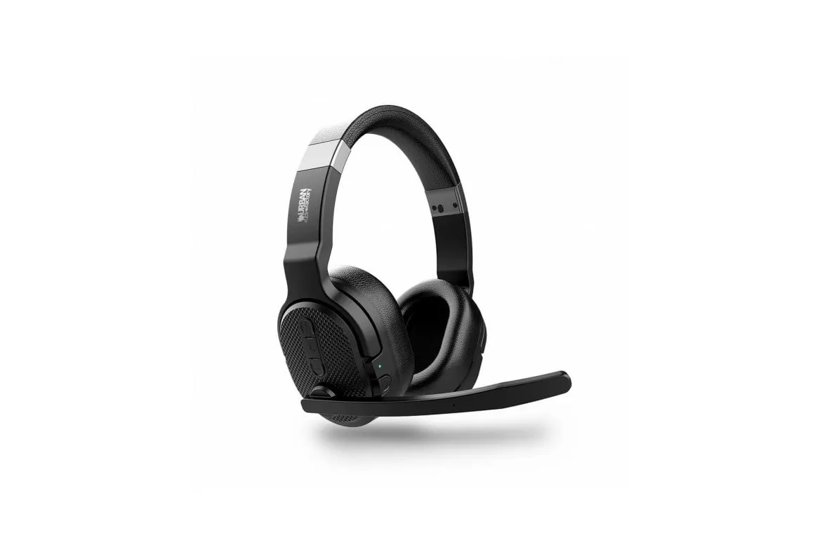 Auriculares Urban Factory MOVEE COMFORT inalámbricos Bluetooth Gaming con Cancelación de Ruido y Micrófono Negro
