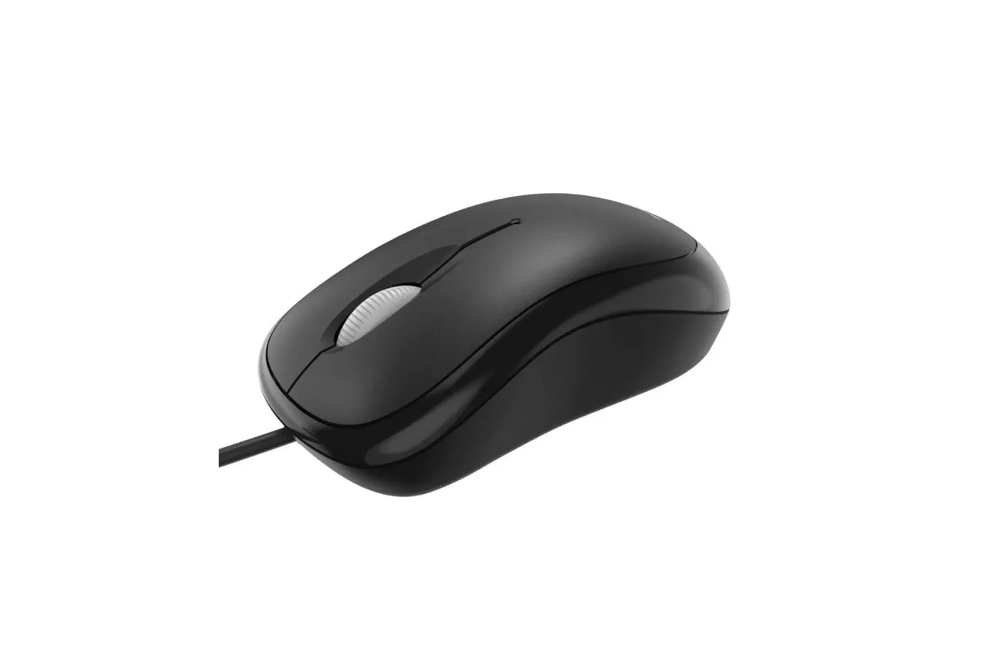 Ratón Microsoft Basic Óptico USB ambidiestro negro plug-and-play