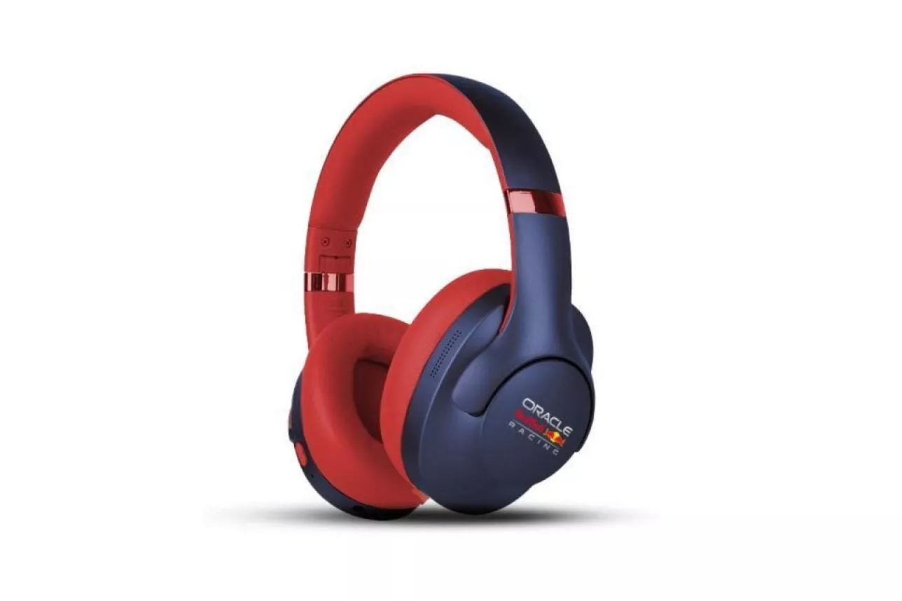 Auriculares Red Bull Aura inalámbricos Bluetooth Over-Ear con micrófono Azul/Rojo