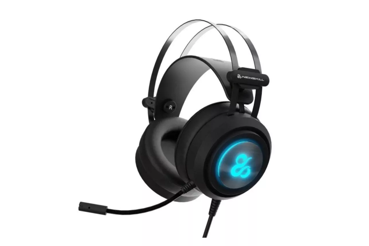 Newskill Auriculares Gaming Drakain V2 con Cable Jack 3.5 mm y USB, RGB dinámico, multiplataforma
