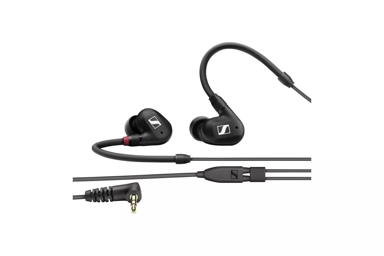 Auriculares Sennheiser IE 100 PRO con cable Jack 3,5 mm para monitorización profesional con Cancelación de Ruido activos negros