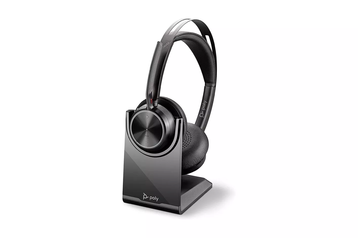 Poly Voyager Focus 2 UC Auriculares Inalámbricos con Soporte Negro