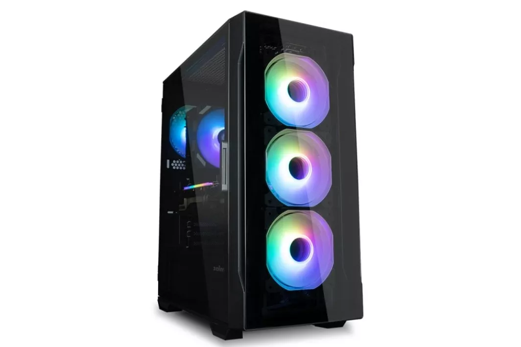 Caja Zalman I3 Neo Tg Atx 4xvent 120mm 2xusb 3.0 Negro Sin Fuente