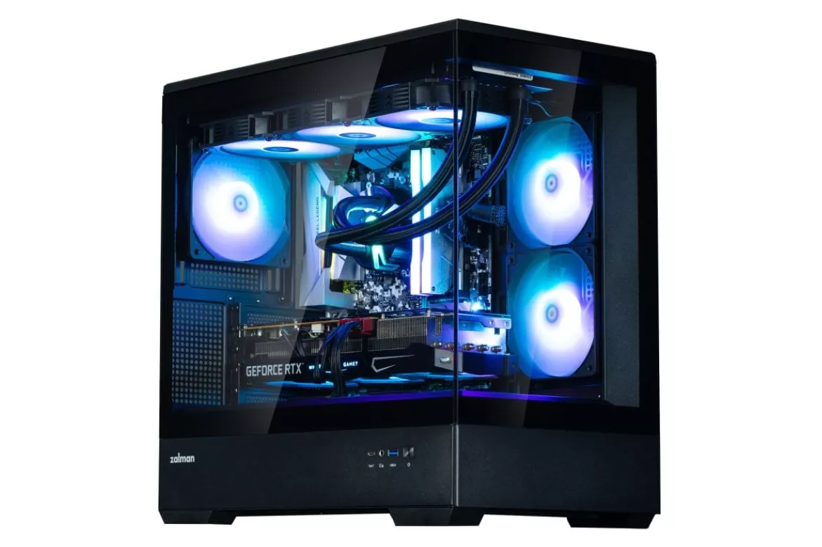 Caja Zalman P30 Matx 3xvent 120mm Argb 2xusb 3.0 Negro Sin Fuente