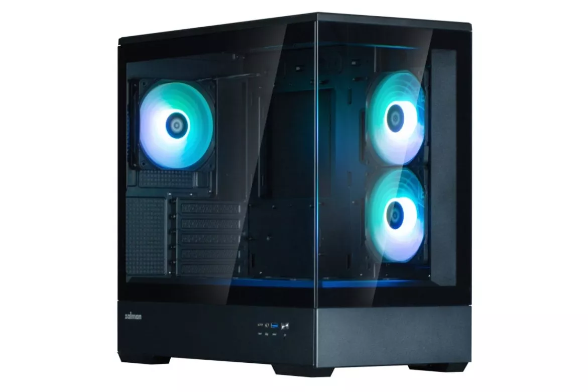 Caja Zalman P30 V2 Matx 3xvent 120mm Argb 2xusb 3.0 Negro Sin Fuente