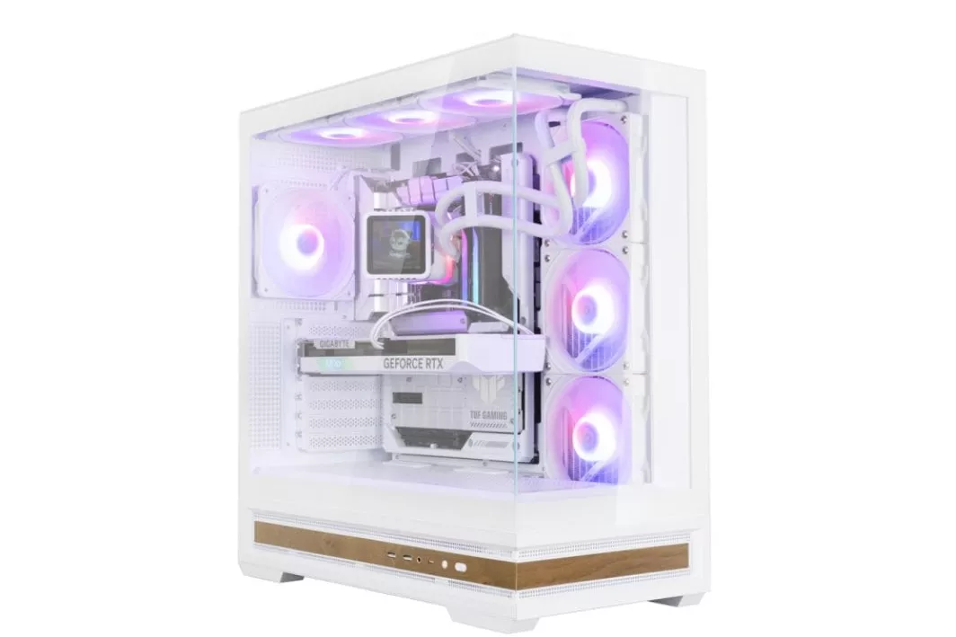 Caja Zalman P40 Namu Atx 4xvent 120mm Argb 2xusb 3.0 Blanco Sin Fuente