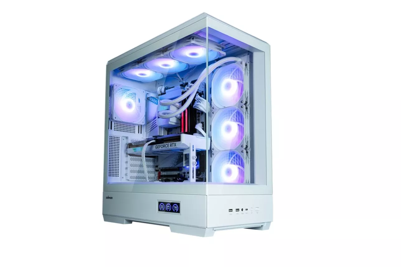 Caja Zalman P50 Ds Atx 4xvent 120mm Argb 2xusb 3.0 Blanco Sin Fuente