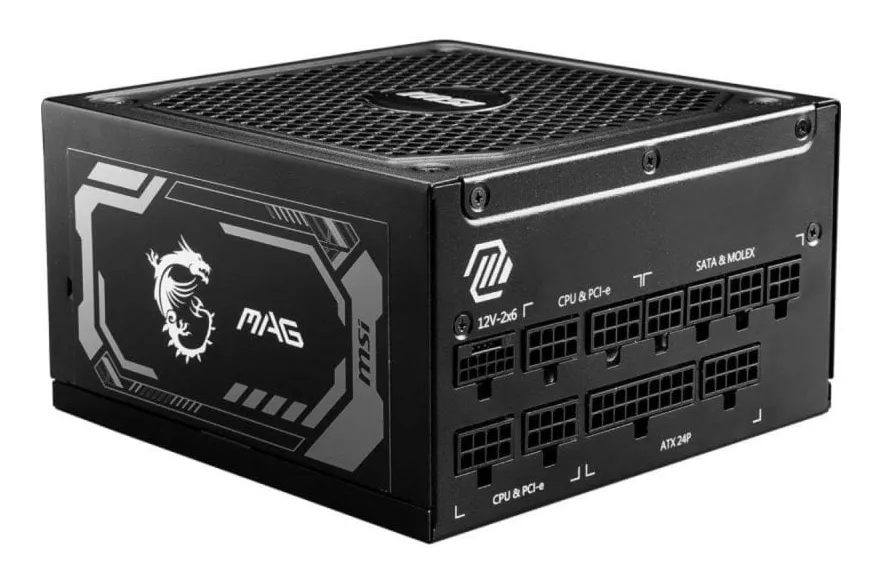 Fuente de Alimentacion MSI 1000W 80 Plus Gold MAG A1000GL Modular ATX 3.1 PCIe 5.0