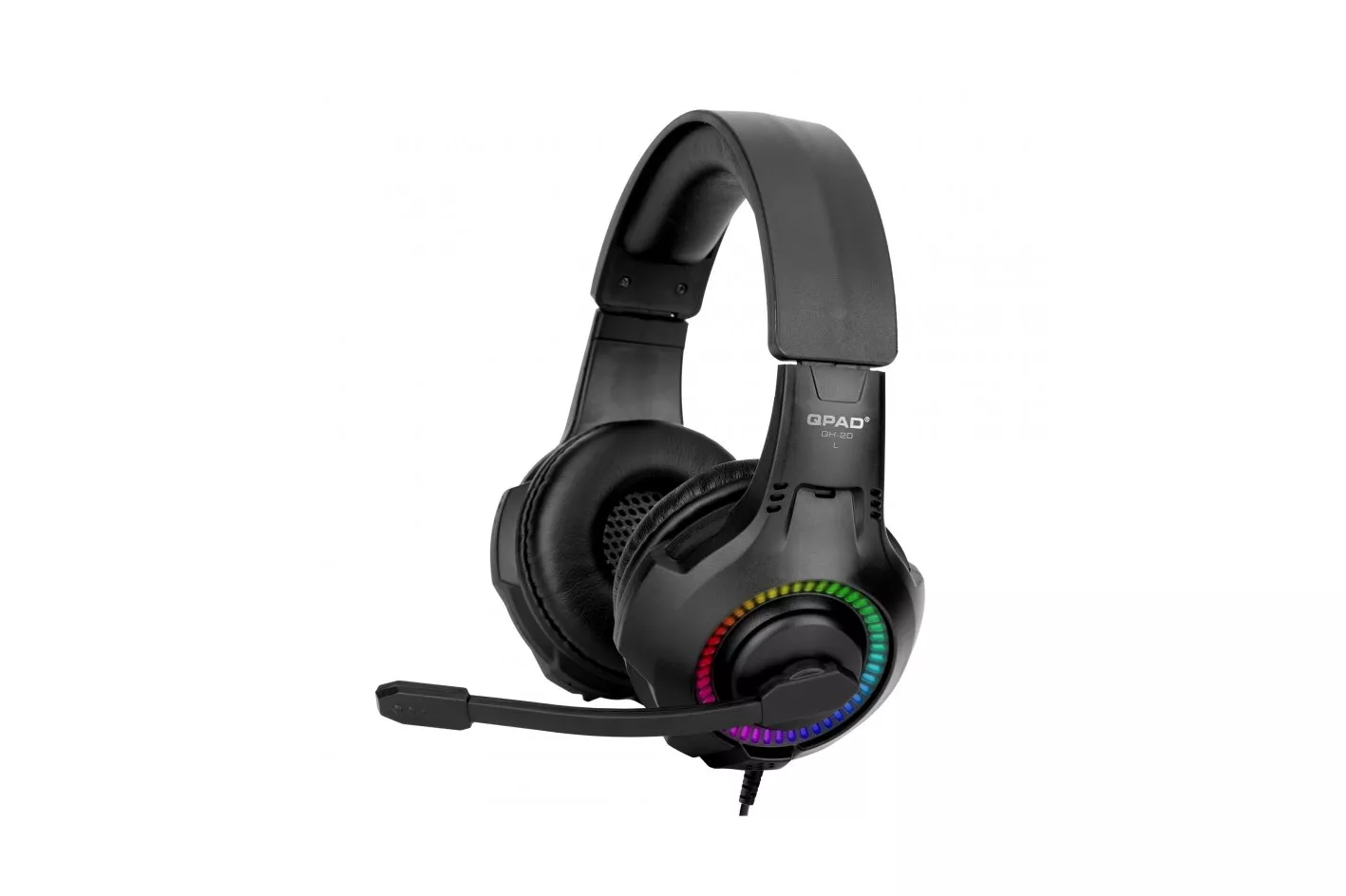 QPAD QH20 Auriculares Gaming RGB Multiplataforma Negros