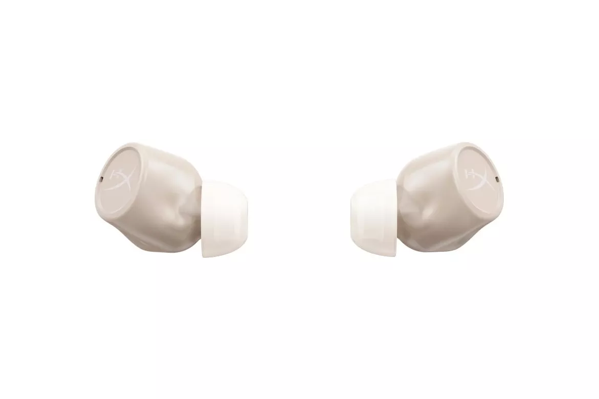 Auriculares HyperX Cirro Buds Pro inalámbricos Bluetooth con Cancelación de Ruido Activa híbrida, Micrófono y protección IPX4, color bronceado