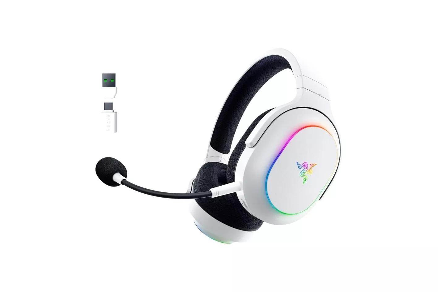 Razer Barracuda X Chroma Auriculares Gaming Inalámbricos 2.4GHz/Bluetooth Blancos
