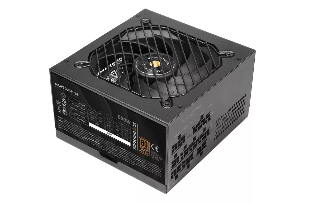 Mars Gaming Mpb650sim Fuente Alimentación Modular Atx 650w 7 Años Garantía 80plus Bronze Negro