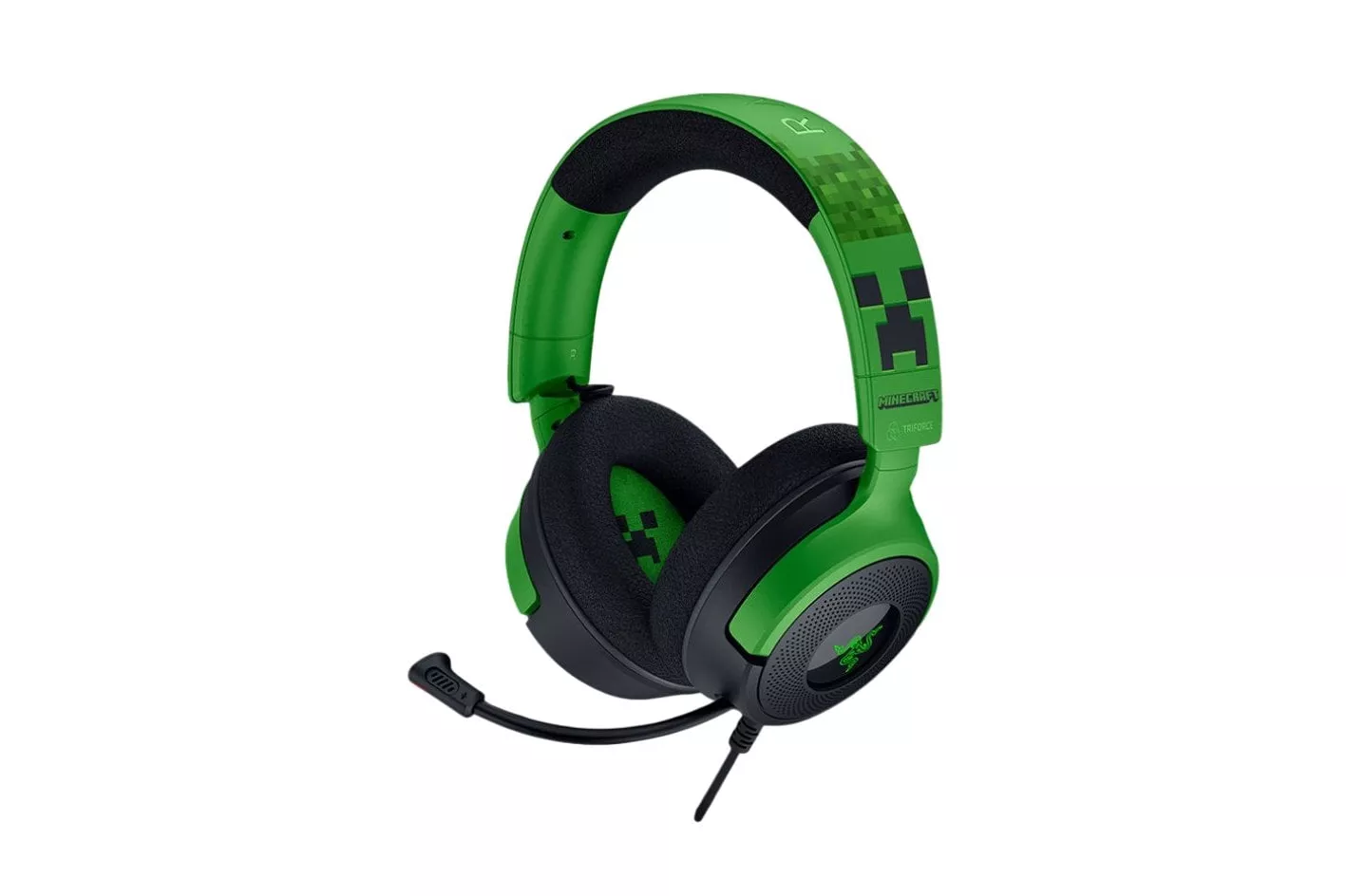 Razer Kraken V4 X Minecraft Edition Auriculares Gaming USB Verdes