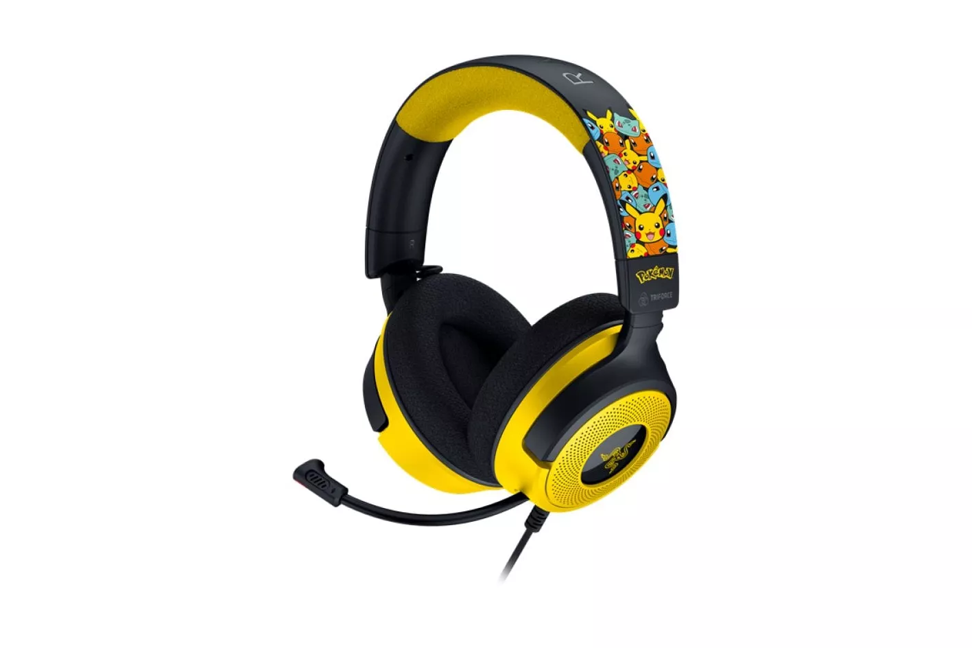 Razer Kraken V4 X Pokémon Kanto Starters Edition Auriculares Gaming USB Amarillo
