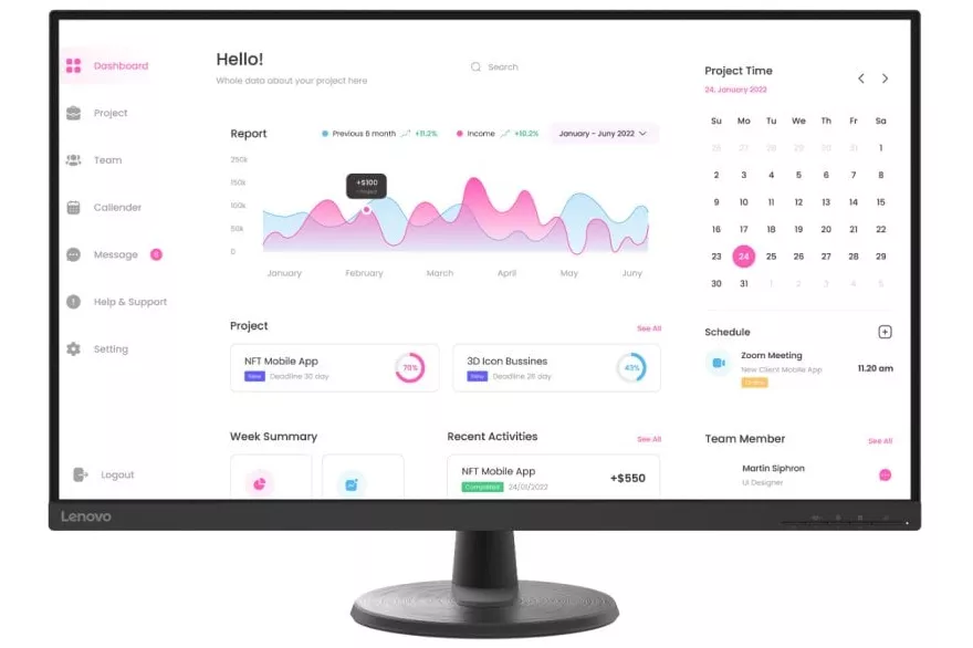 Monitor Lenovo D32-40 31.5