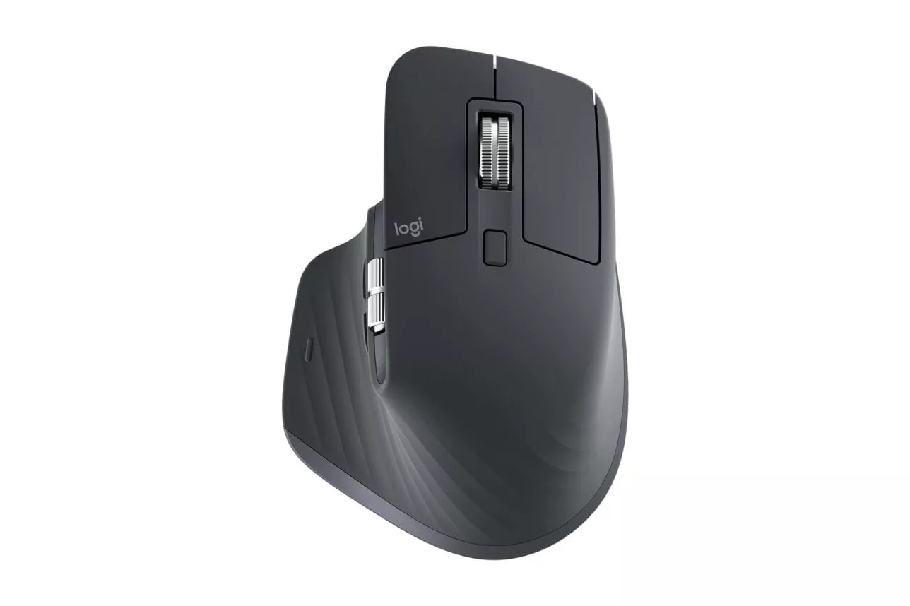 Ratón Logitech MX Master 3S Inalámbrico RF Bluetooth 8000 DPI Grafito Silencioso Ergonómico