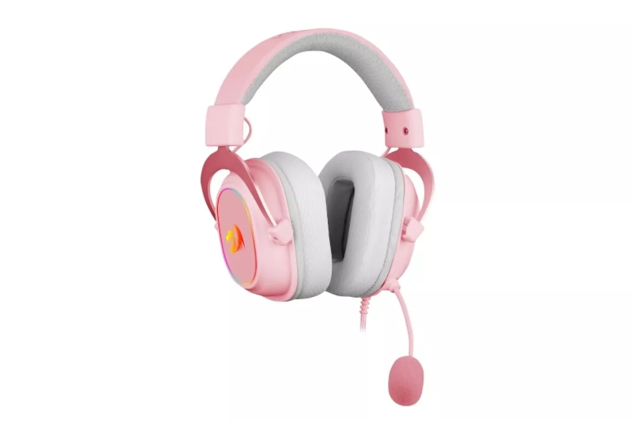 Redragon ZEUS X Auricular Gaming RGB Virtual 7.1 USB Micrófono Rosa