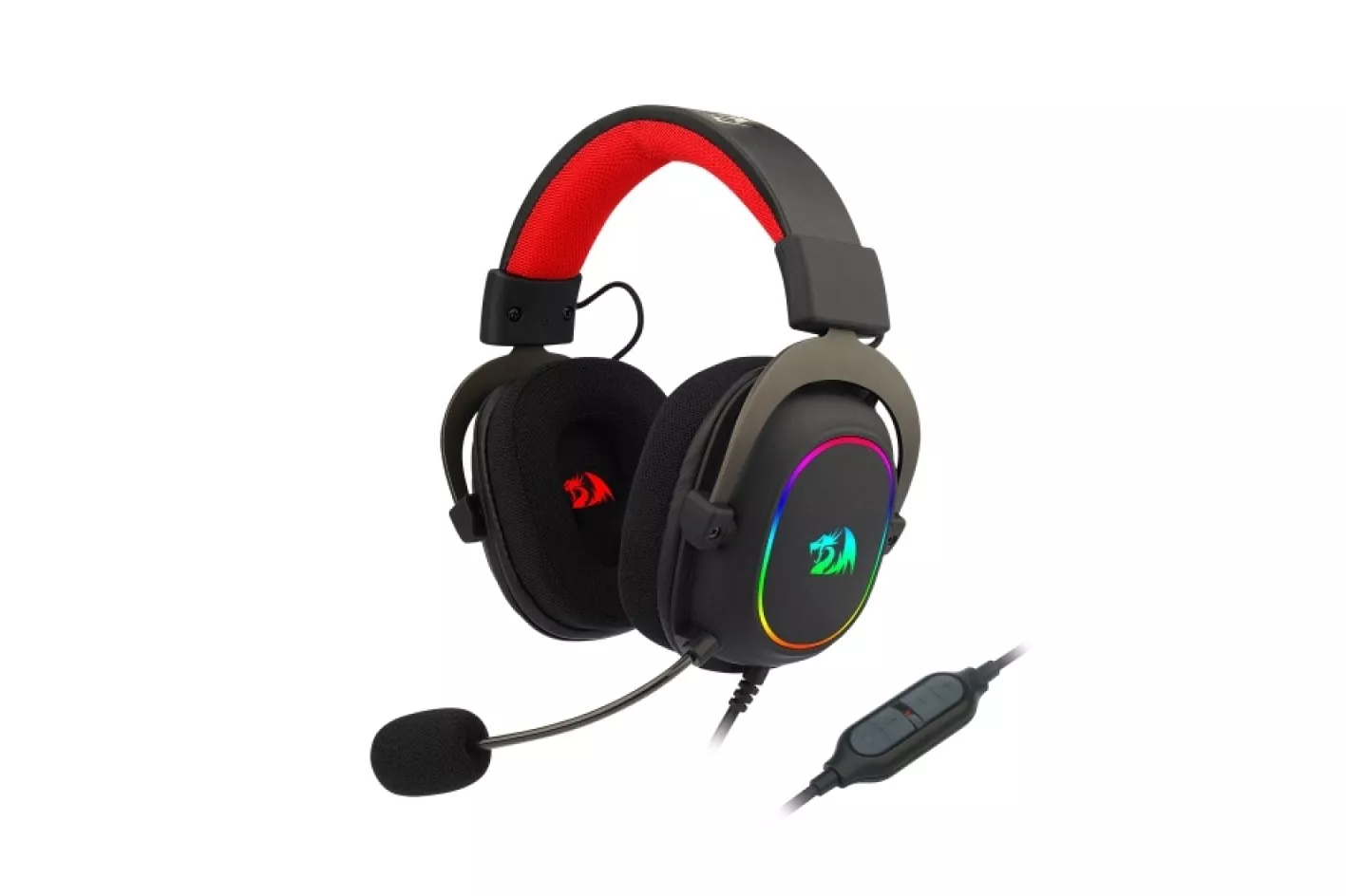 Redragon Zeus X Auriculares Gaming RGB 7.1 Virtual USB Negros