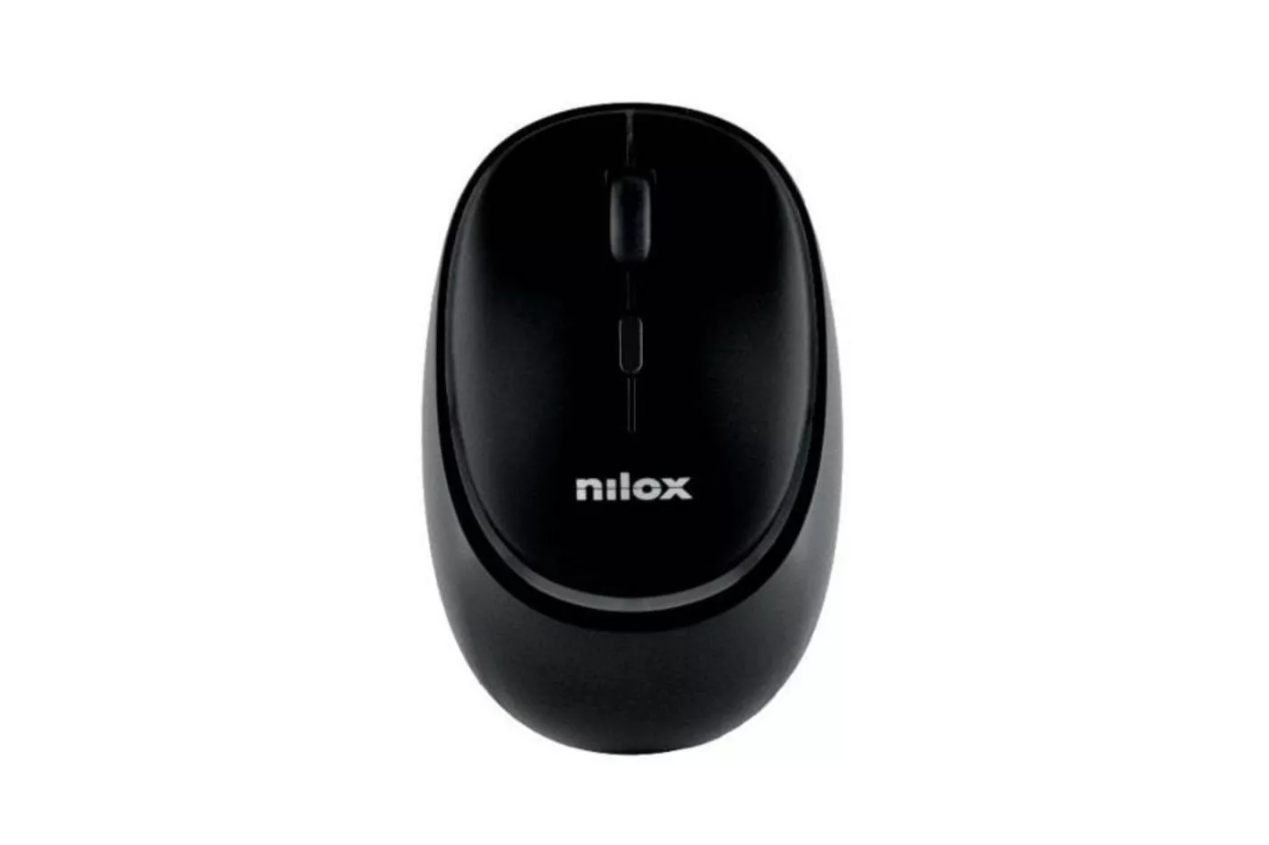 Ratón Wireless Bluetooth Negro 1600DPI Recargable Click Silencioso 4 Botones