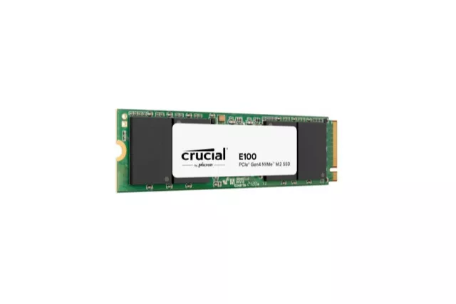 Disco Duro M.2 Crucial E100 2TB PCIe Gen4 x4 NVMe SSD