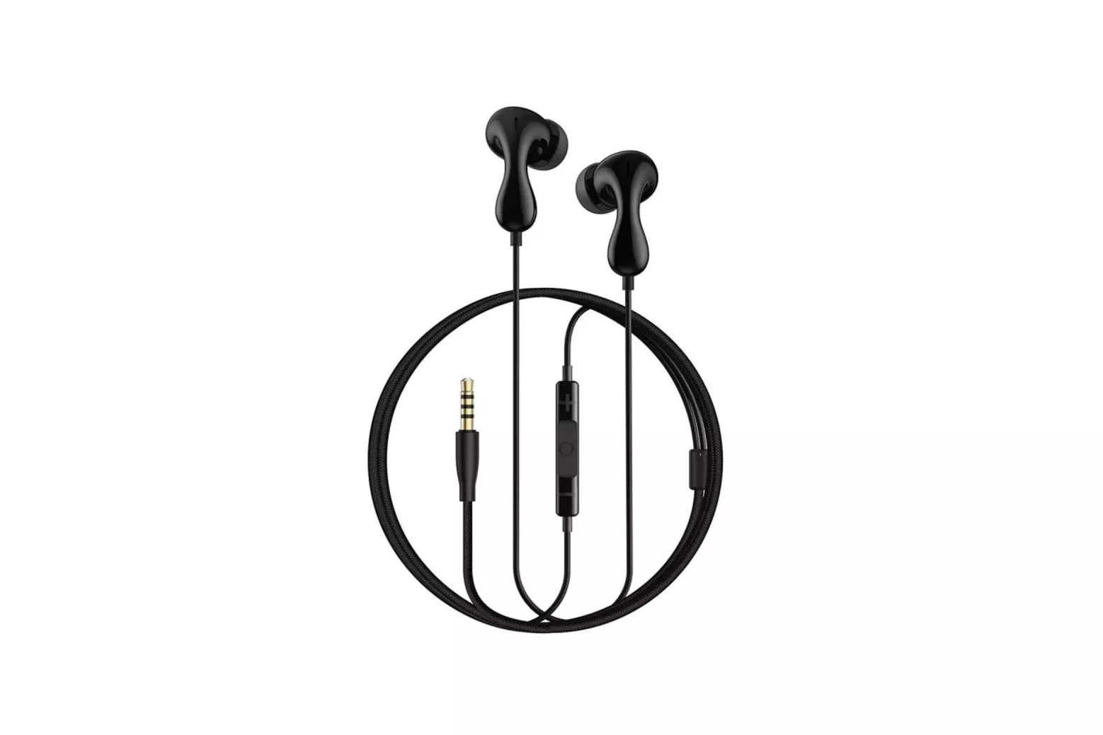 Auriculares Baseus Encok HZ20 con cable Jack 3,5 mm, in-ear para llamadas y música, negros