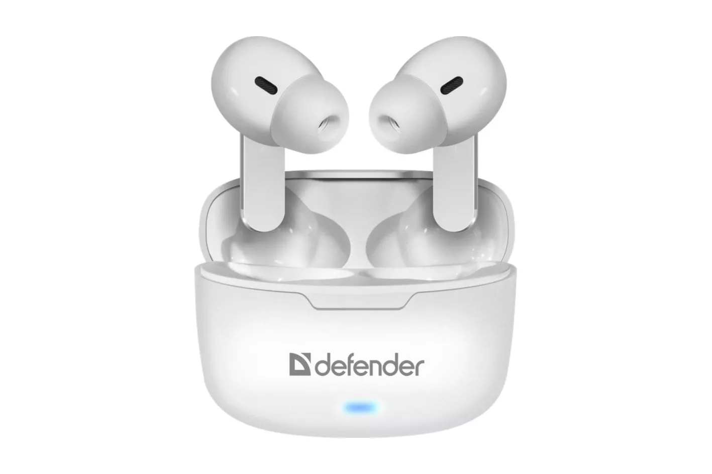 Auriculares Defender TWINS 903 inalámbricos True Wireless Stereo TWS para llamadas, música y deporte, con control táctil y filtrado de ruido pasivo, blancos