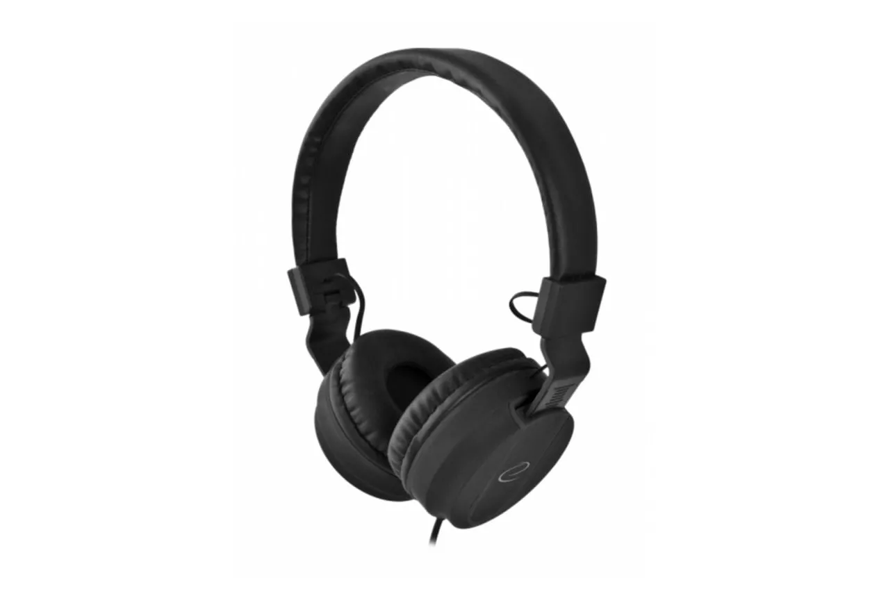 Auriculares Esperanza BONGO con cable Jack 3,5 mm para llamadas, música y deporte negros