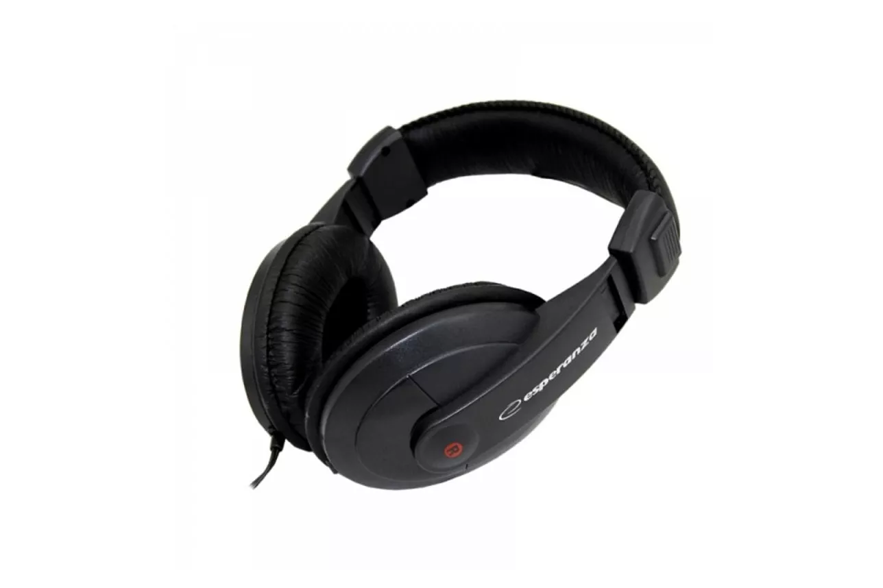 Auriculares Esperanza EH120 con cable Jack 3,5 mm y 6,3 mm para música negros