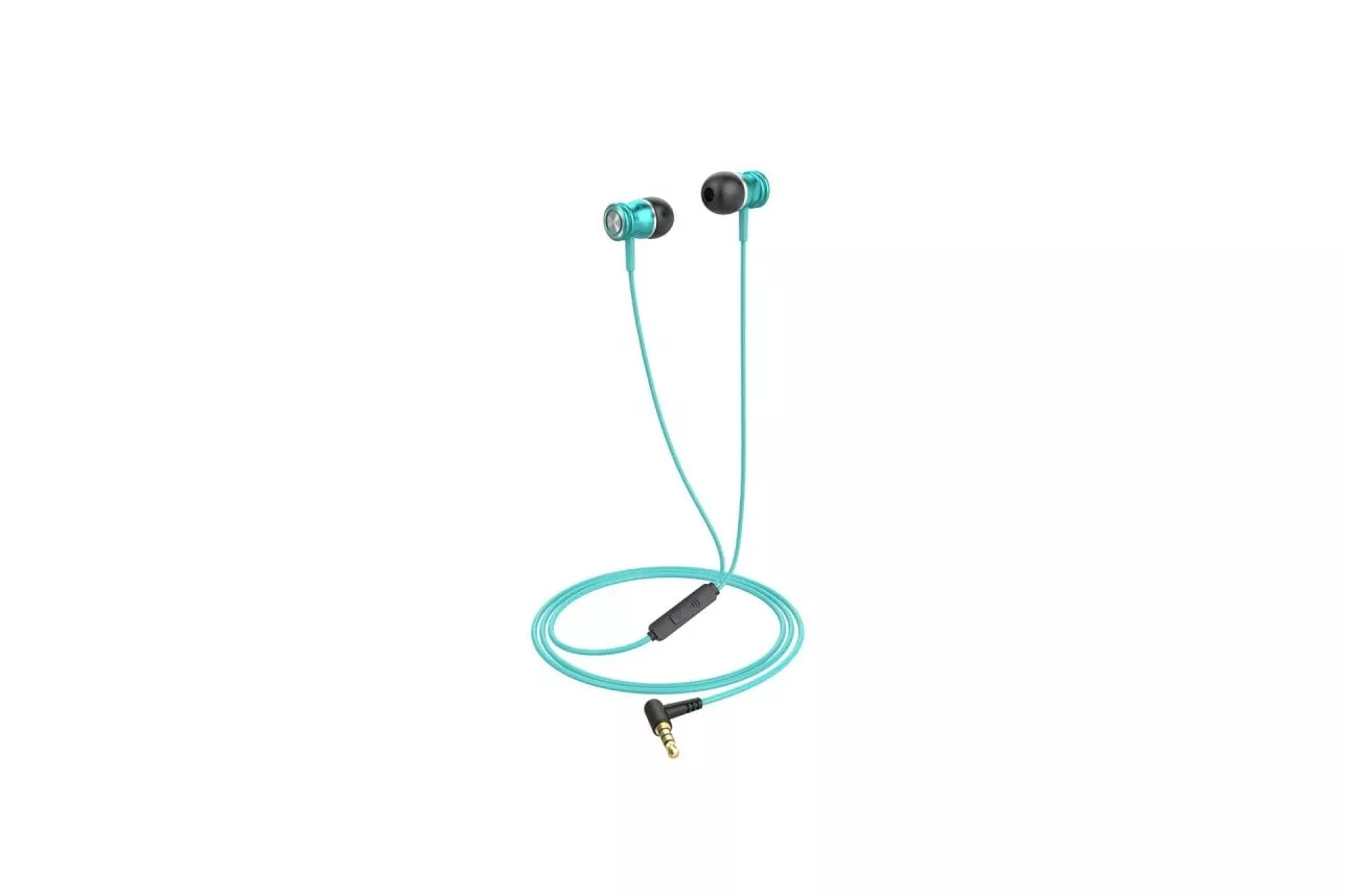 Auriculares Havit 6939119030155 con cable Jack 3,5 mm para música tipo in-ear azul