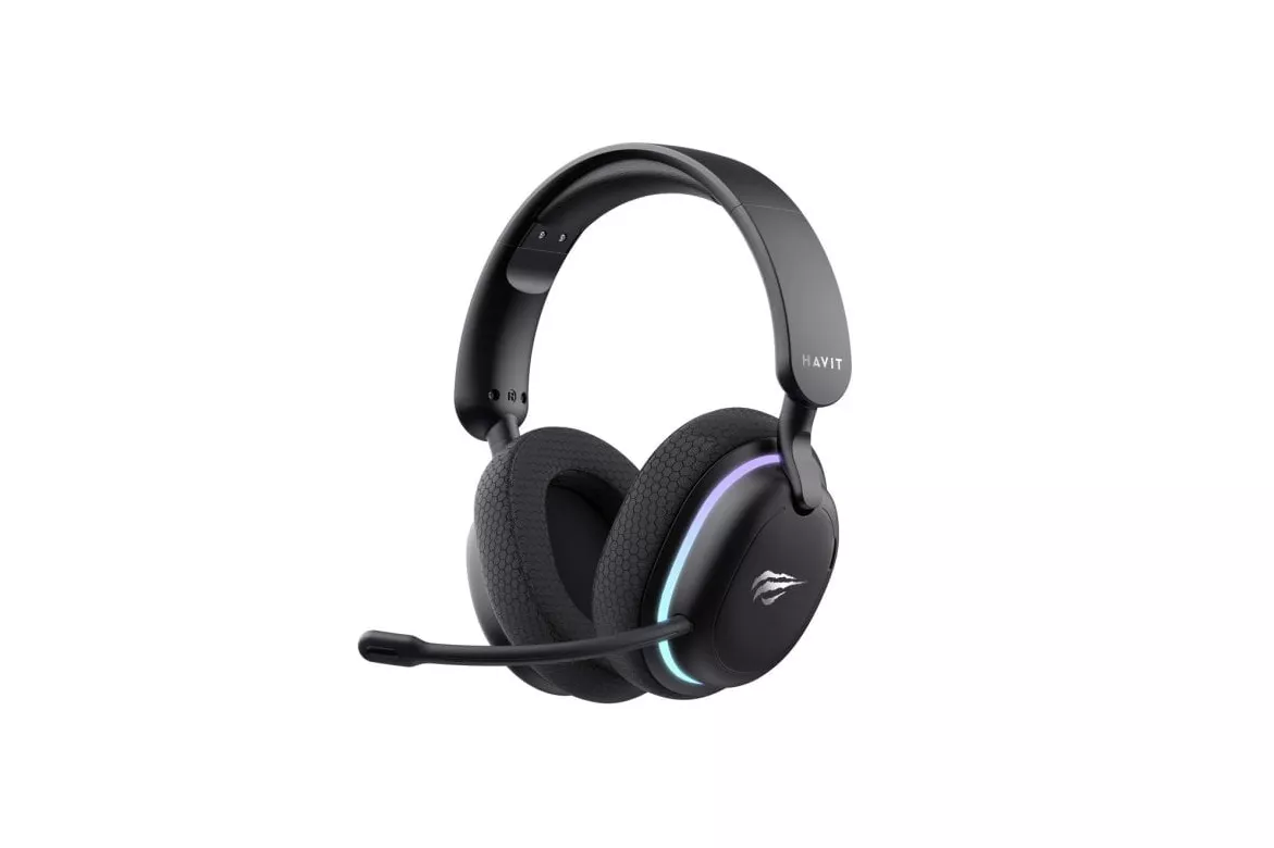 Auriculares Havit 6939119040000 inalámbricos Bluetooth y USB-C Gaming con Cancelación de Ruido negros