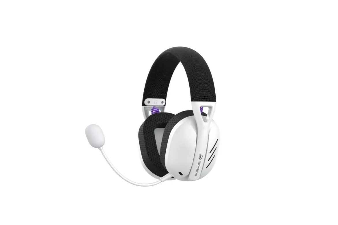 Auriculares Havit 6939119064402 inalámbricos y con cable Bluetooth y RF para gaming con micrófono, negro y blanco