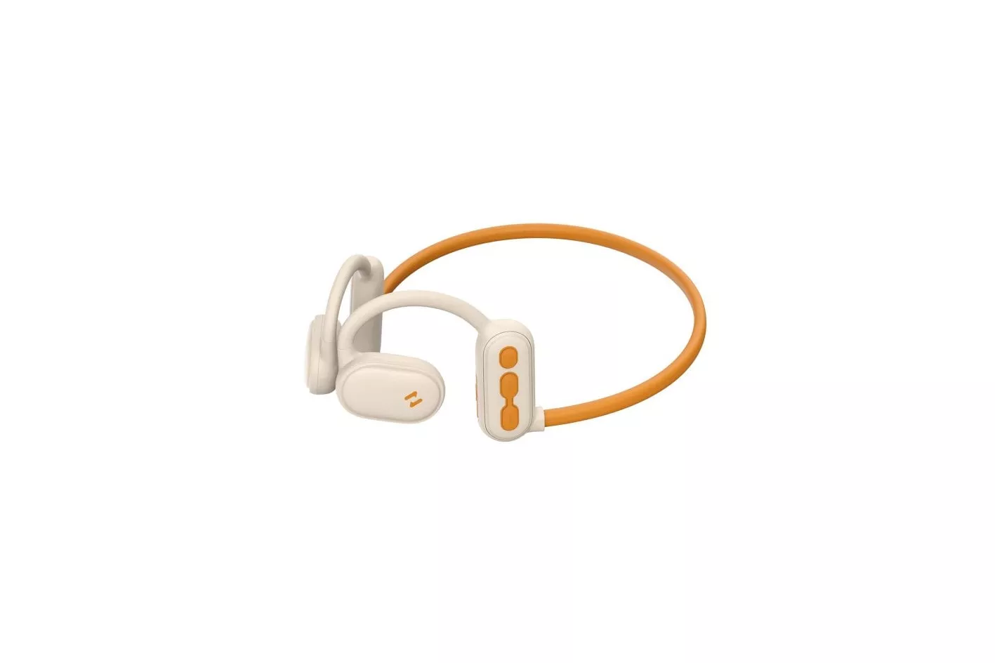 Auriculares Havit 6939119066482 inalámbricos Bluetooth para llamadas, música y deporte, color beige