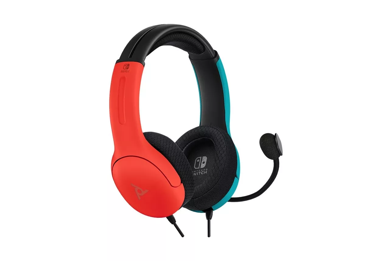 PDP LVL40 Auriculares Gaming Azul/Rojo para Nintendo Swtich