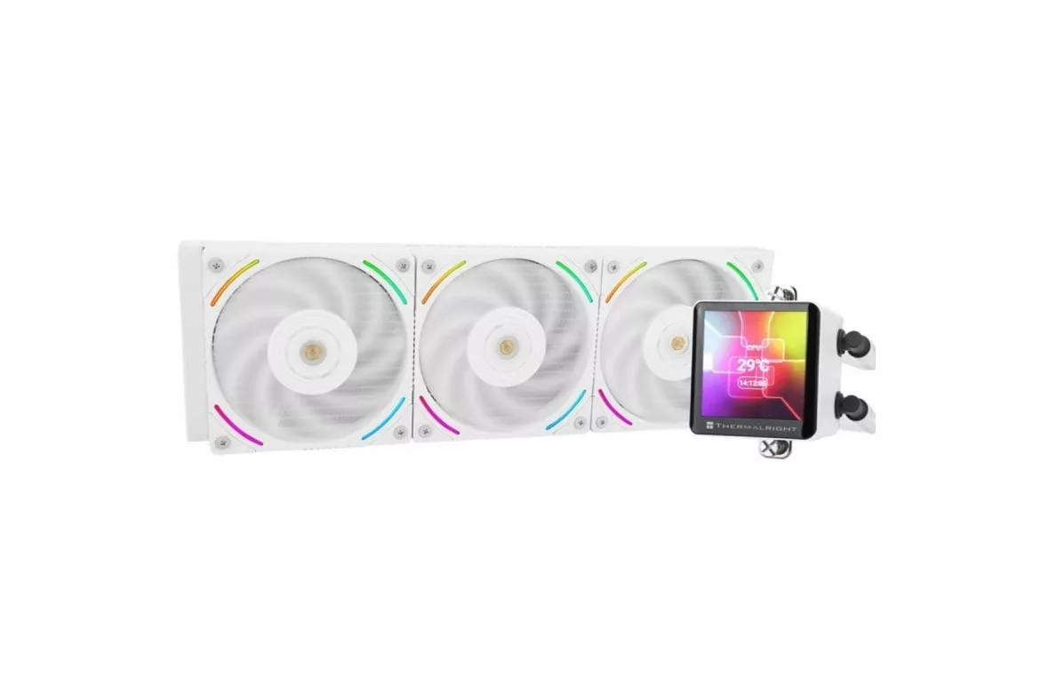 Refrigeración Líquida Thermalright Frozen Vision 360mm 3 Ventiladores Pantalla LCD ARGB Blanca