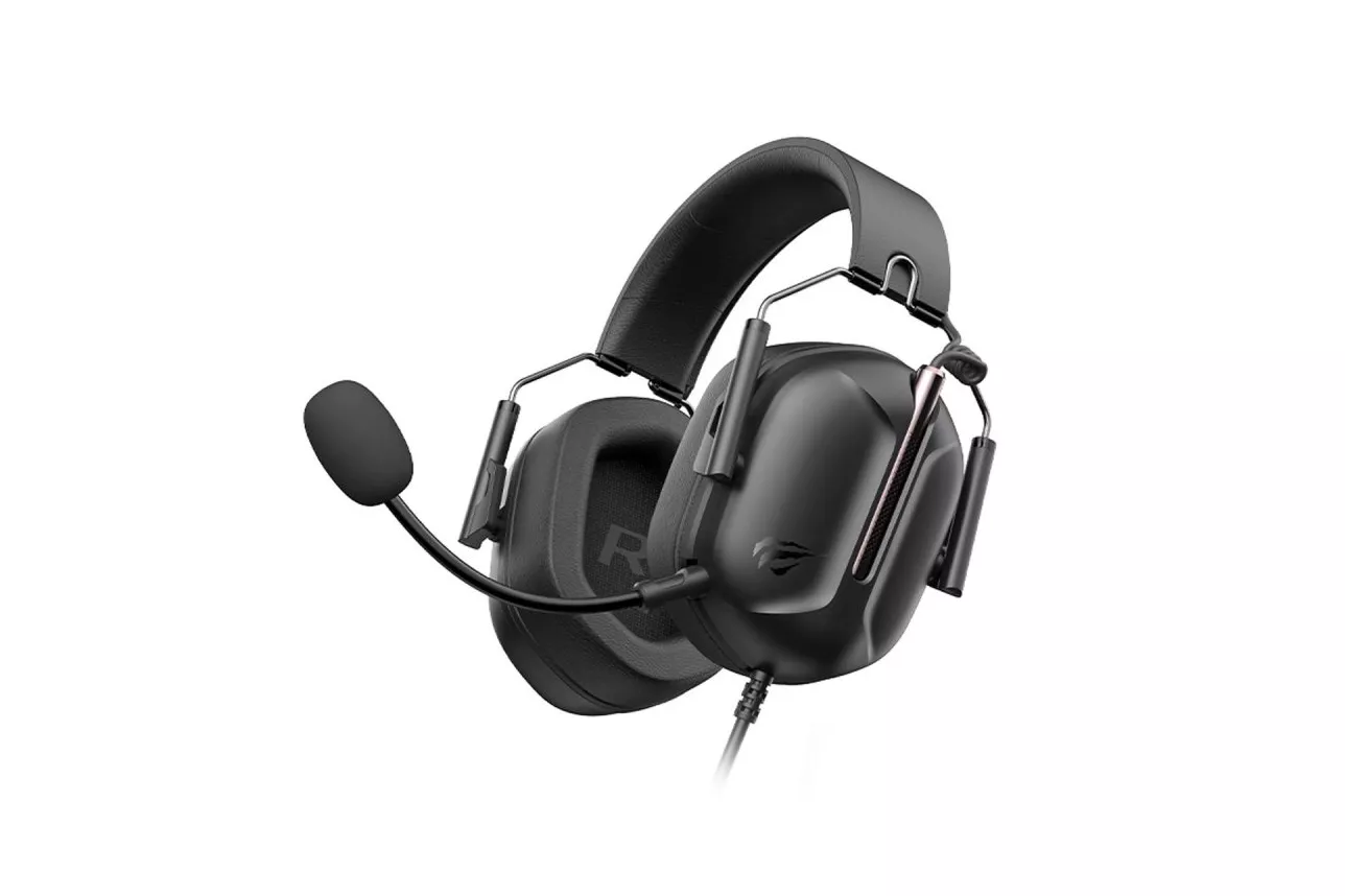 Auriculares Havit H2033D Gaming inalámbricos y con cable, conectividad dual y micrófono Boom, negros