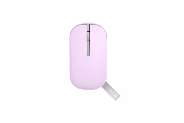 Asus Marshmallow MD100 Niebla Lila / Verde Bravo - Ratón Óptico