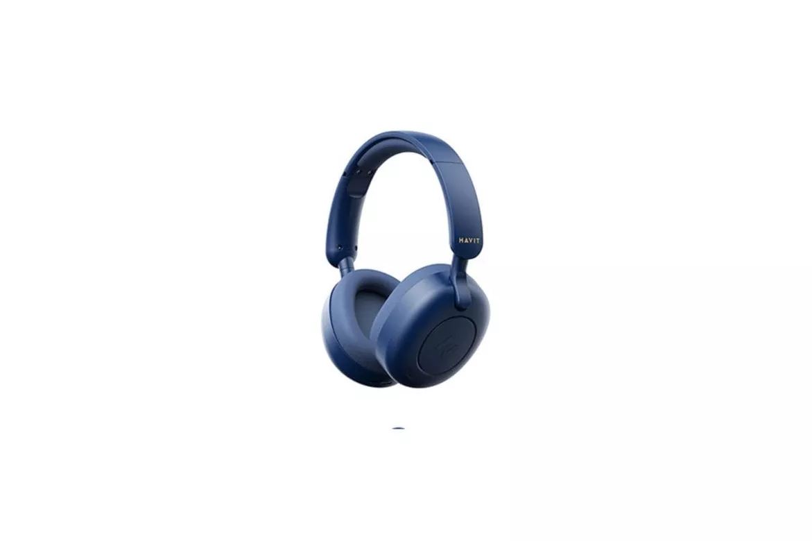 Auriculares Havit H655BT inalámbricos y con cable Bluetooth 5.3 con Cancelación de Ruido Micrófono azul