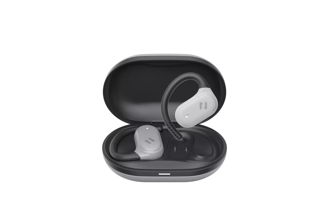 Auriculares Havit OWS915 inalámbricos True Wireless Stereo para llamadas y música con protección IPX5, Bluetooth 5.4, micrófono integrado, color gris