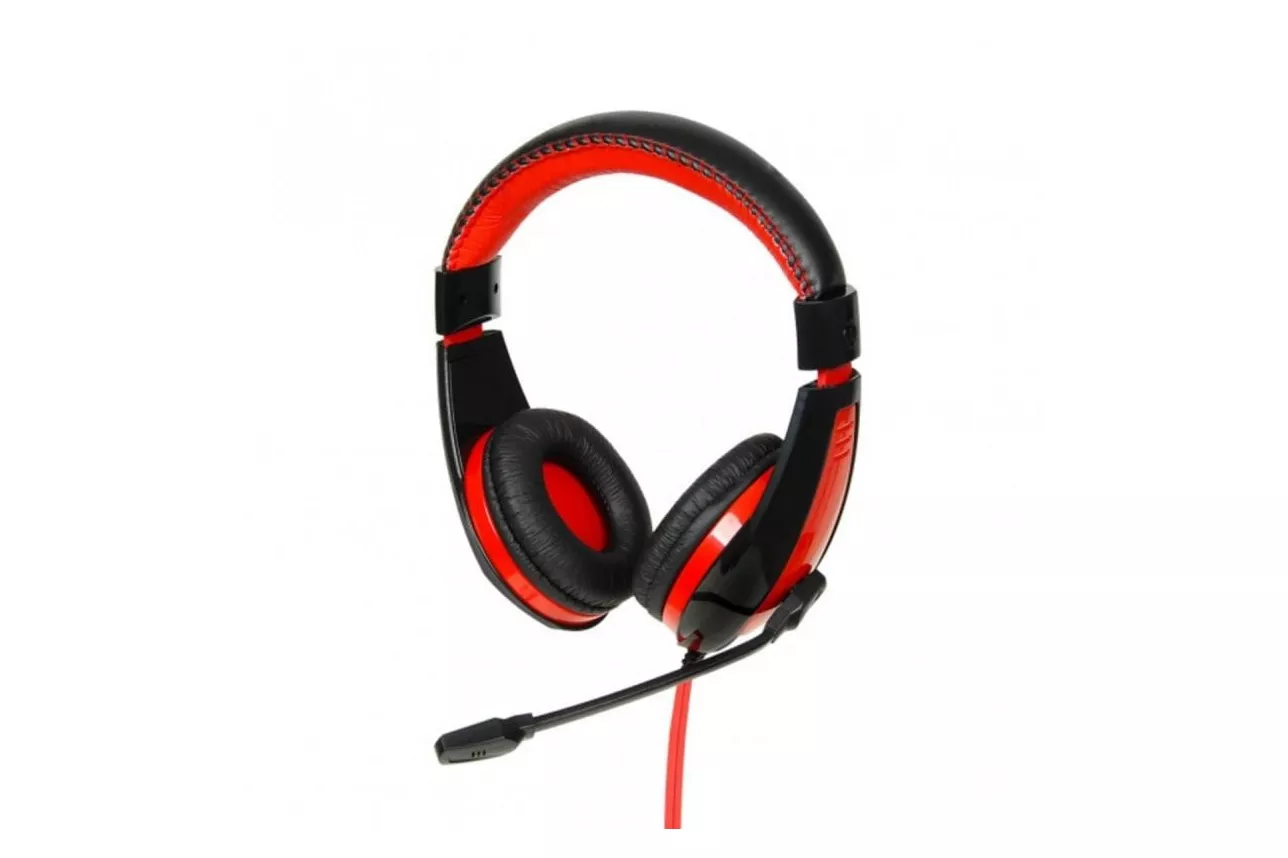 Auriculares iBox SHPI1528MV con cable Jack 3,5 mm Gaming Binaurales con Micrófono Negro y Rojo
